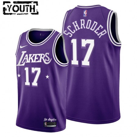 Maillot Basket Los Angeles Lakers Dennis Schroder 17 Nike 2021-22 City Edition Throwback 60s Swingman - Enfant